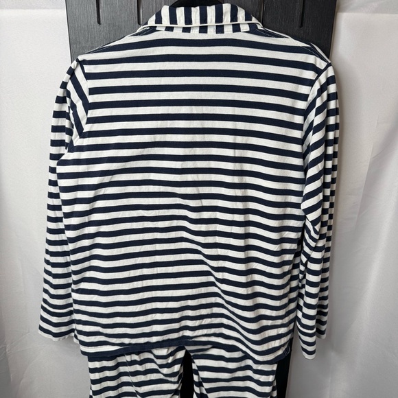 J. Crew Navy and White Striped Pajama Set - Picture 4 of 6
